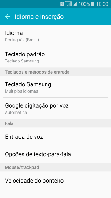 Pressione Teclado Samsung. Pressione Teclado Samsung.