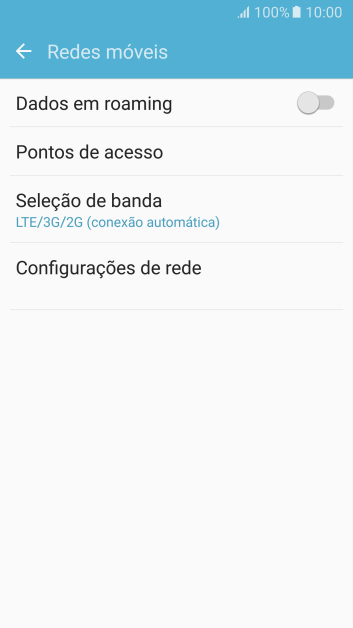 Pressione Configurações de rede. Pressione Configurações de rede.