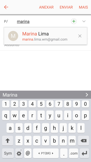 Pressione o contato desejado. Pressione o contato desejado.