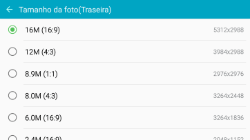 Pressione a resolução desejada. Pressione a resolução desejada.