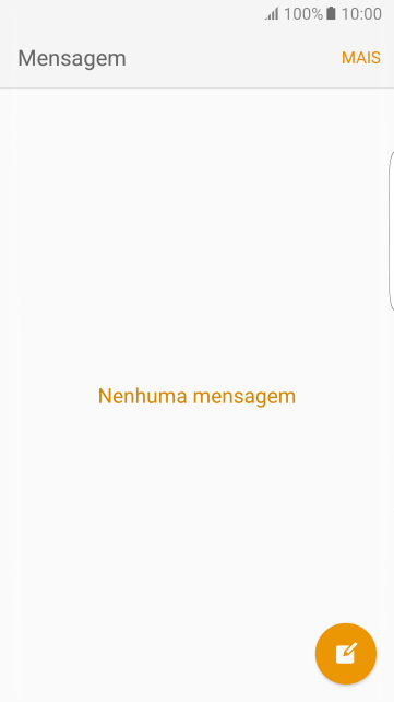 Pressione o ícone de nova mensagem. Pressione o ícone de nova mensagem.