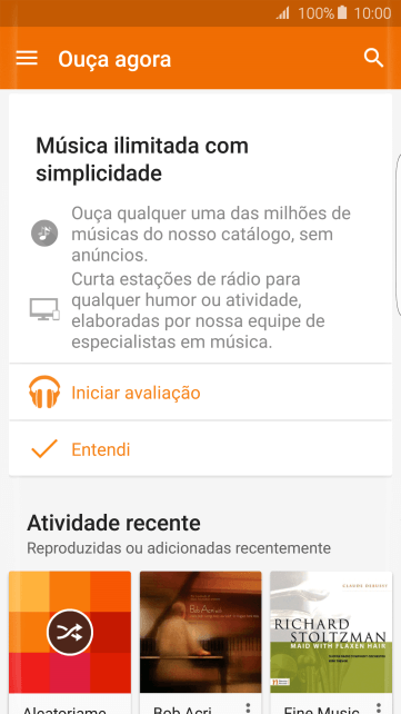 Deslize para a direita a partir do lado esquerdo da tela. Deslize para a direita a partir do lado esquerdo da tela.
