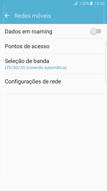 Pressione Configurações de rede. Pressione Configurações de rede.