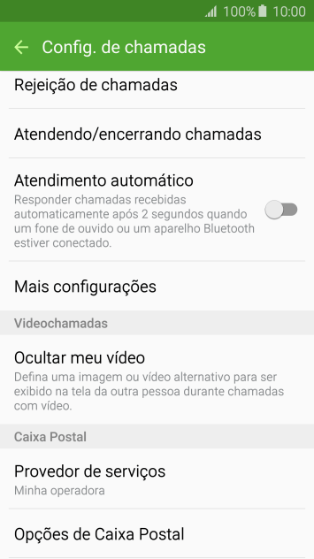 Pressione Mais configurações. Pressione Mais configurações.