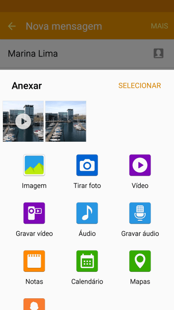 Pressione Imagem, e navegue até a pasta desejada. Pressione Imagem, e navegue até a pasta desejada.