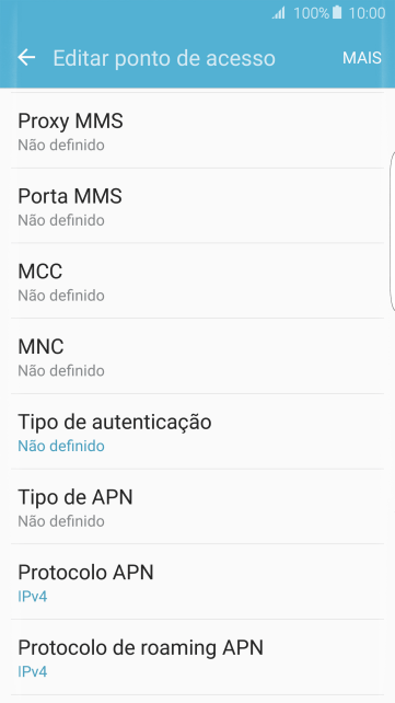 Pressione Proxy MMS. Pressione Proxy MMS.