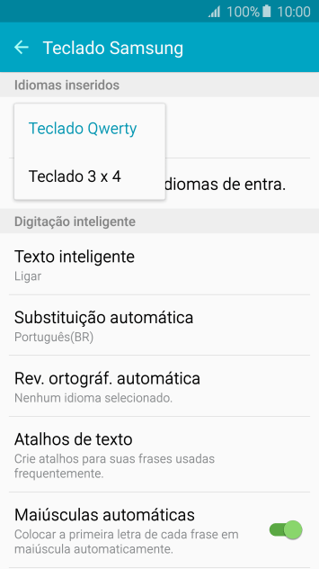 Pressione Teclado Qwerty. Pressione Teclado Qwerty.