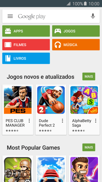 Pressione Google play. Pressione Google play.
