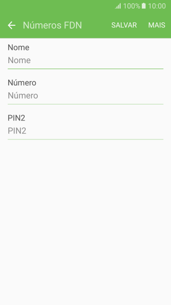 Pressione Nome, e digite o nome desejado. Pressione Nome, e digite o nome desejado.