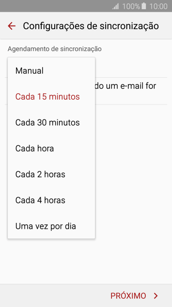 Pressione a configuração desejada. Pressione a configuração desejada.