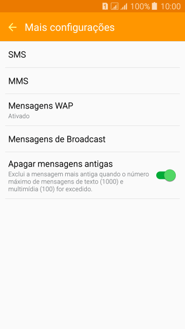 Pressione SMS. Pressione SMS.