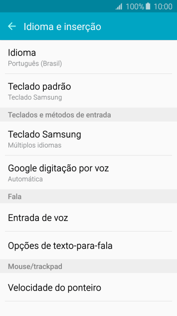 Pressione Teclado Samsung. Pressione Teclado Samsung.