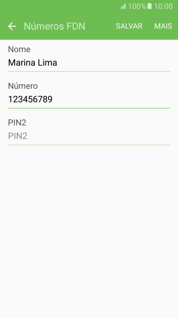Pressione PIN2, e digite o código PIN2. Pressione PIN2, e digite o código PIN2.