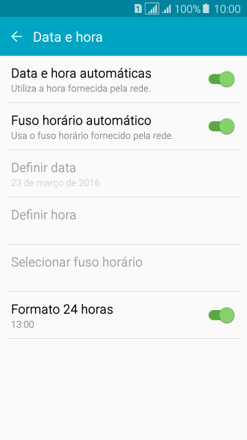 Pressione Fuso horário automático para ativar ou desativar a função. Pressione Fuso horário automático para ativar ou desativar a função.