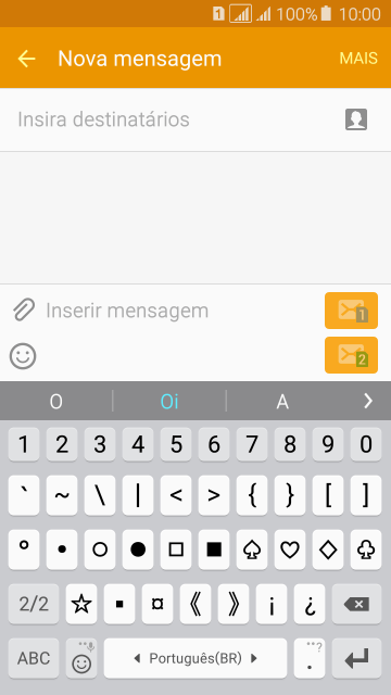 Pressione ABC para retornar à digitação. Pressione ABC para retornar à digitação.