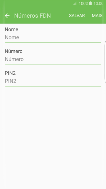 Pressione Nome, e digite o nome desejado. Pressione Nome, e digite o nome desejado.