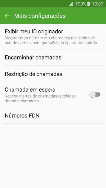 Pressione Exibir meu ID originador. Pressione Exibir meu ID originador.