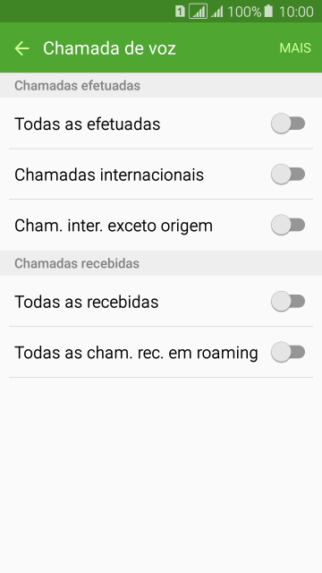 Pressione o tipo de bloqueio desejado. Pressione o tipo de bloqueio desejado.