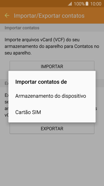 Pressione Cartão SIM. Pressione Cartão SIM.