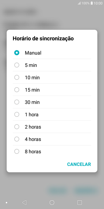 Pressione a configuração desejada. Pressione a configuração desejada.