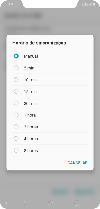 Pressione a configuração desejada. Pressione a configuração desejada.