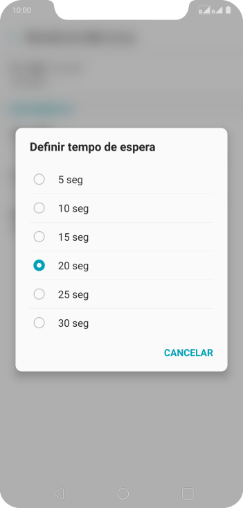 Se você encaminhar chamadas perdidas, você deve selecionar o intervalo do encaminhamento. Pressione o intervalo desejado. Se você encaminhar chamadas perdidas, você deve selecionar o intervalo do encaminhamento. Pressione o intervalo desejado.