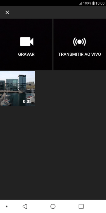 Pressione o vídeo desejado. Pressione o vídeo desejado.