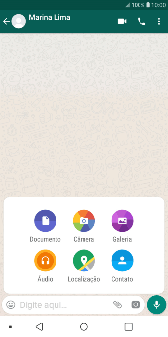Pressione Galeria, e navegue até a pasta desejada. Pressione Galeria, e navegue até a pasta desejada.