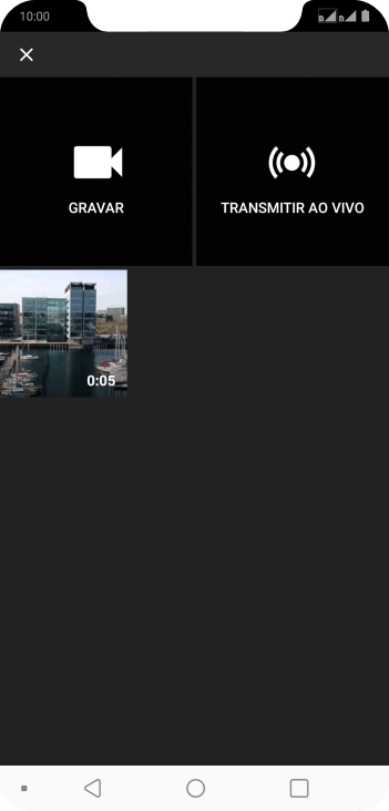 Pressione o vídeo desejado. Pressione o vídeo desejado.