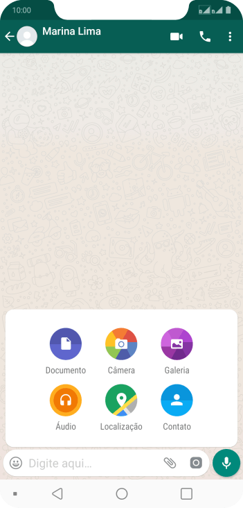 Pressione Galeria, e navegue até a pasta desejada. Pressione Galeria, e navegue até a pasta desejada.