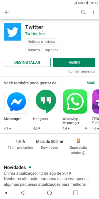 Pressione a tecla de início para finalizar e voltar à tela inicial. Pressione a tecla de início para finalizar e voltar à tela inicial.