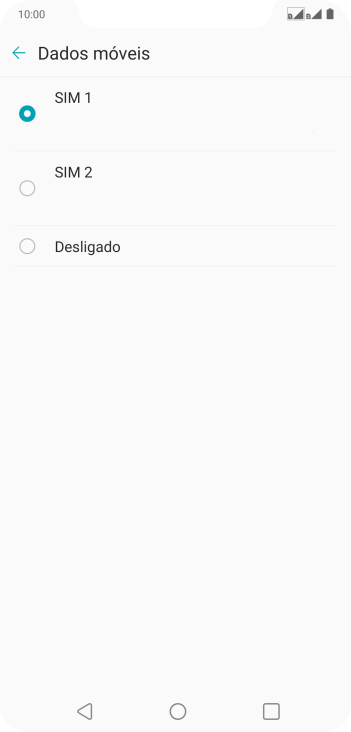 Pressione a configuração desejada. Pressione a configuração desejada.