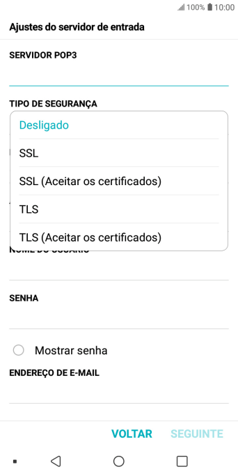 Pressione Desligado para desativar a função. Pressione Desligado para desativar a função.