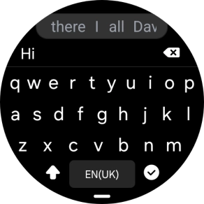 Press the confirm icon. Press the confirm icon.