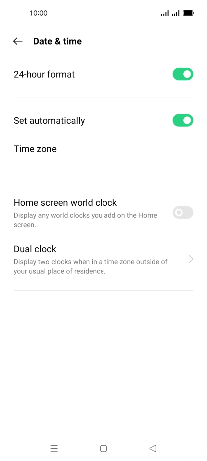 Press the Home key to return to the home screen. Press the Home key to return to the home screen.