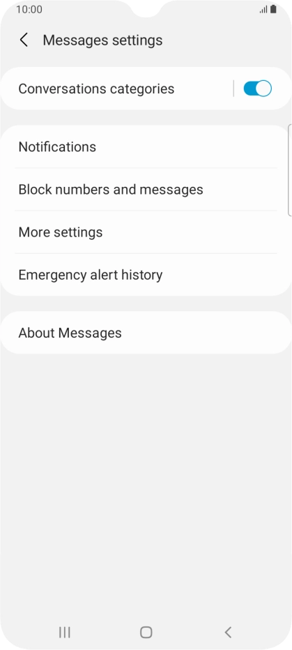 Press More settings. Press More settings.