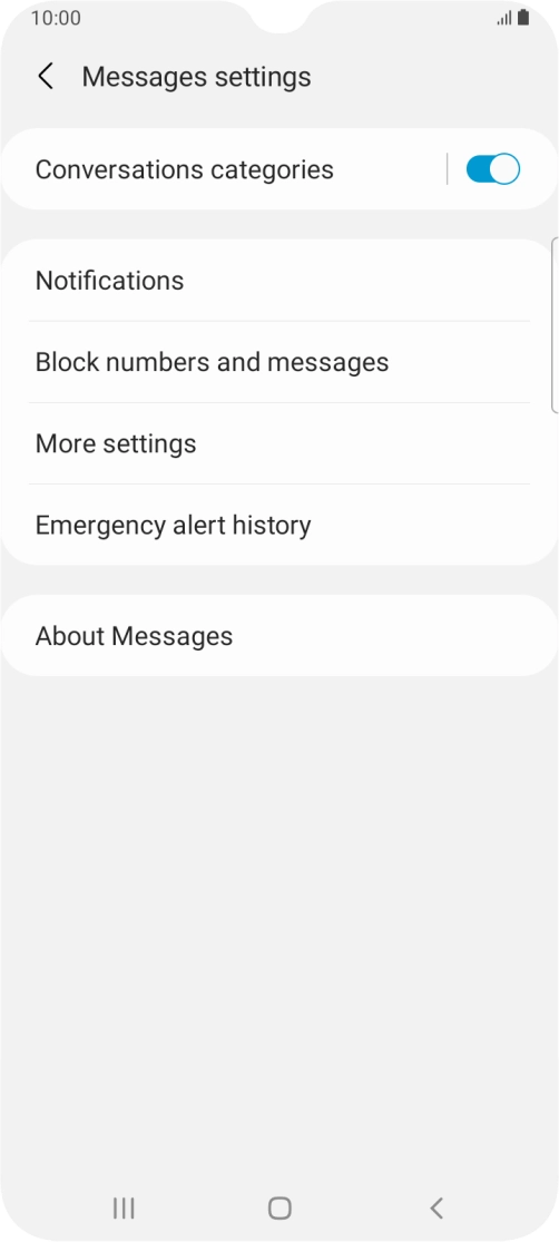 Press More settings. Press More settings.