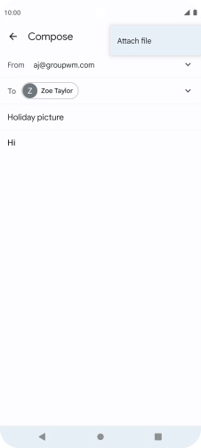 Press Attach file and go to the required folder. Press Attach file and go to the required folder.