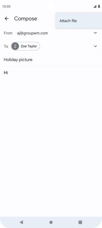 Press Attach file and go to the required folder. Press Attach file and go to the required folder.