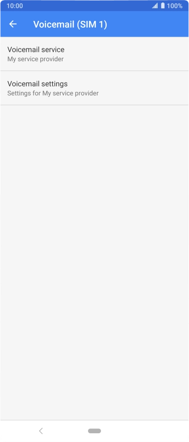 Press Voicemail settings. Press Voicemail settings.
