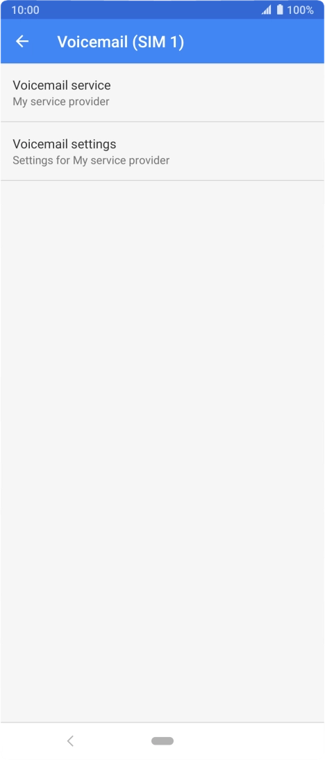 Press Voicemail settings. Press Voicemail settings.