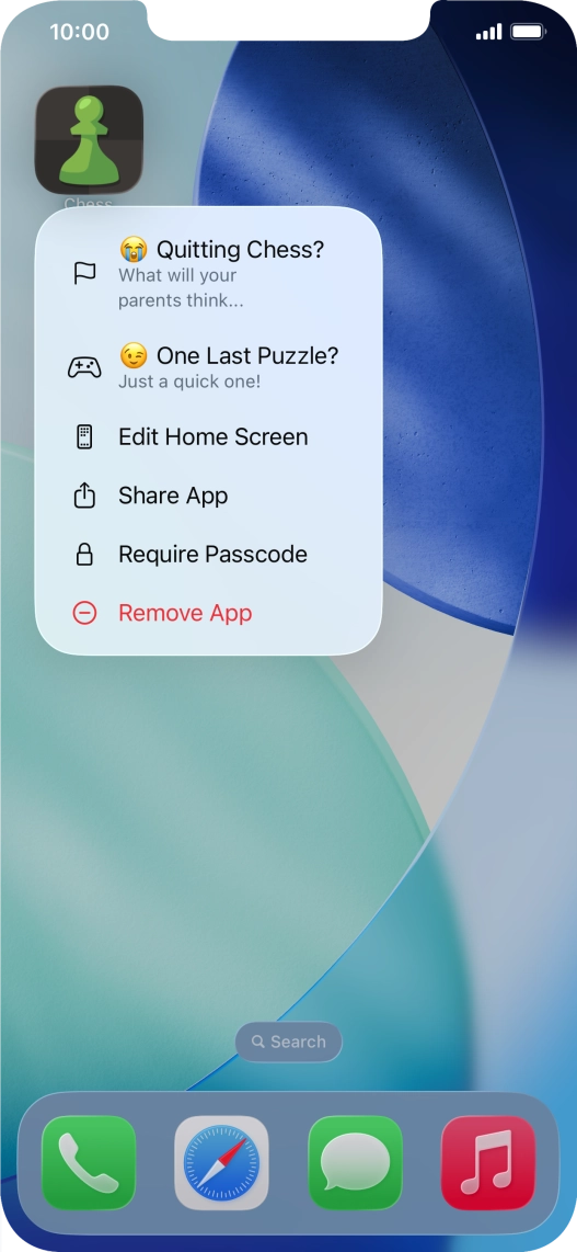 Press Require Passcode. Press Require Passcode.