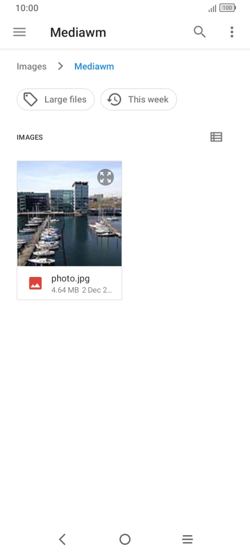 Press the required file. Press the required file.