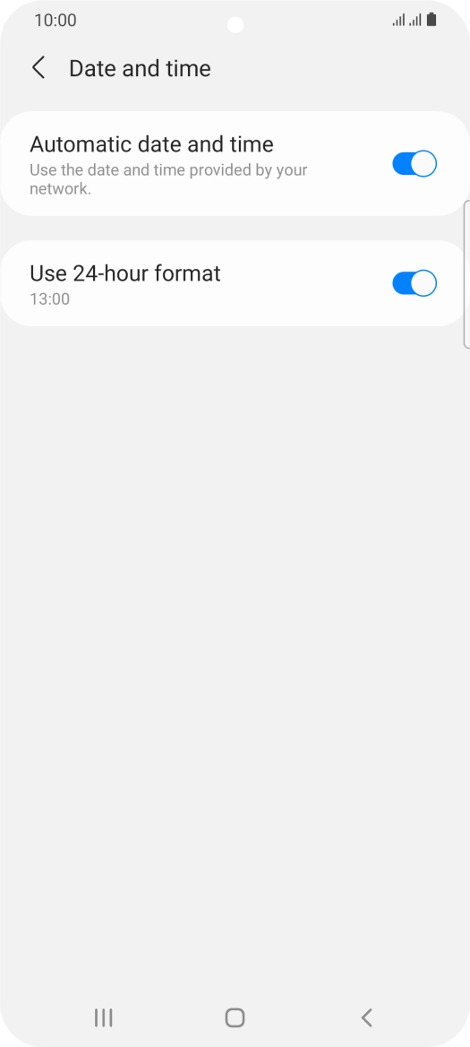 Press the Home key to return to the home screen. Press the Home key to return to the home screen.