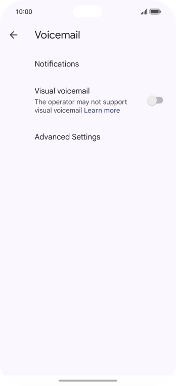 Press Advanced Settings. Press Advanced Settings.