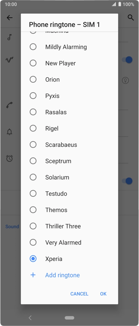 Press Add ringtone. Press Add ringtone.