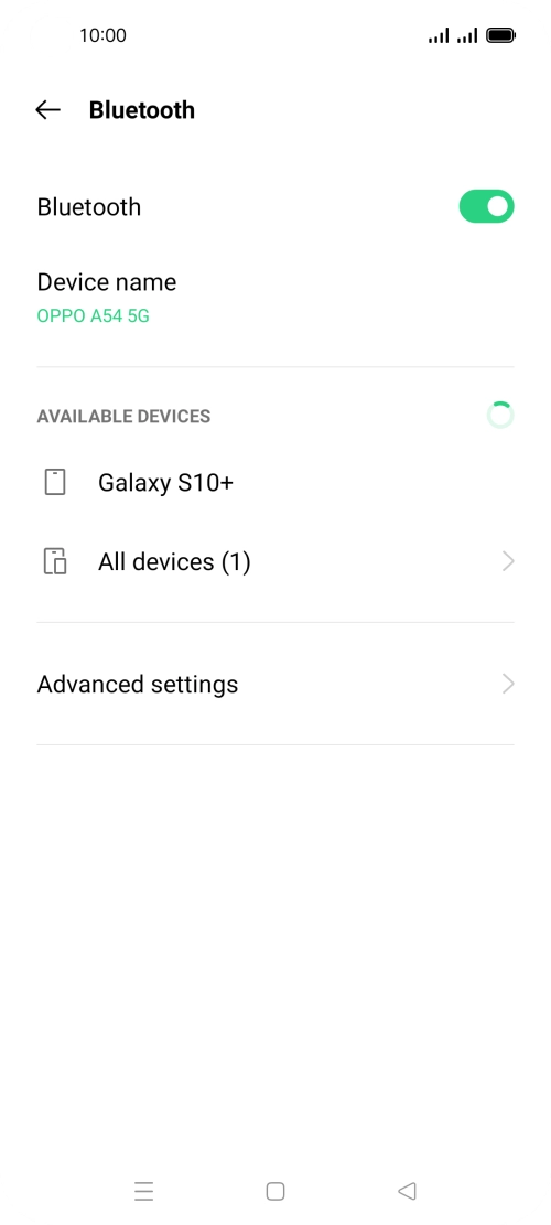 Press the required Bluetooth device and follow the instructions on the screen to pair the device with your phone. Press the required Bluetooth device and follow the instructions on the screen to pair the device with your phone.