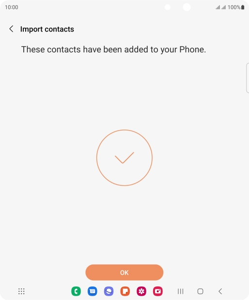 Press OK. Press OK.