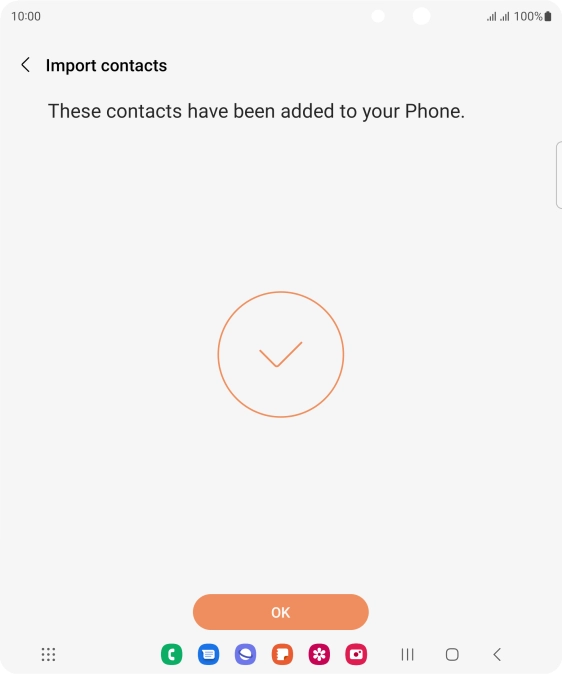 Press OK. Press OK.