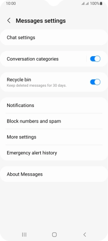 Press More settings. Press More settings.